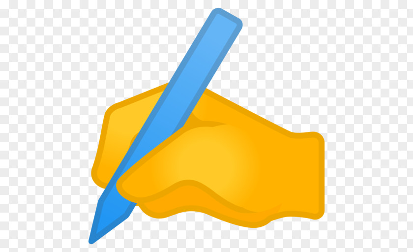 Emoji The Writing Hand Handwriting PNG