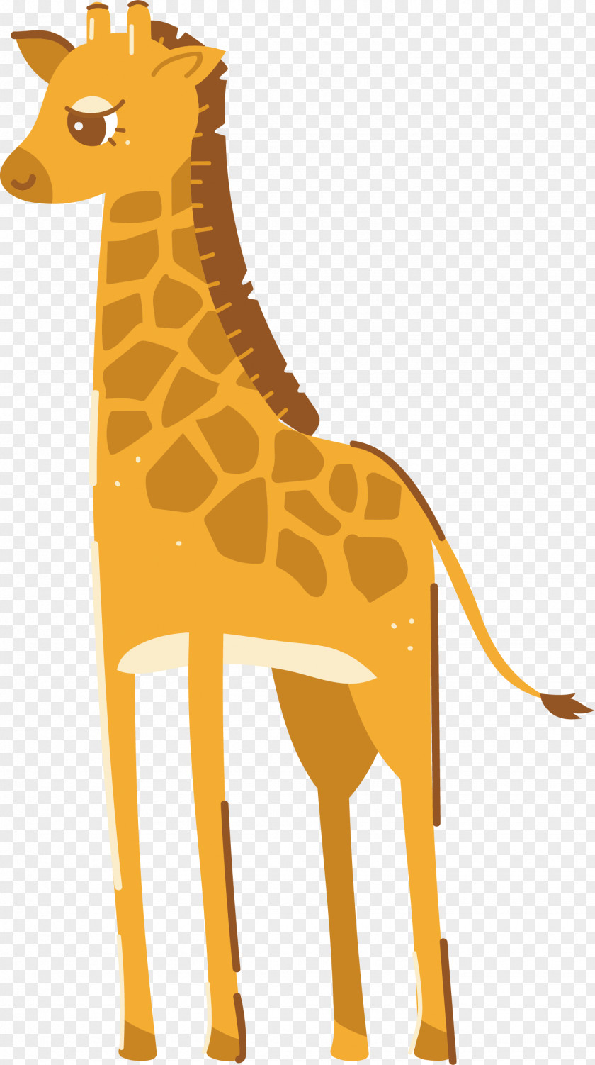 Lovely Giraffe Northern Euclidean Vector Clip Art PNG