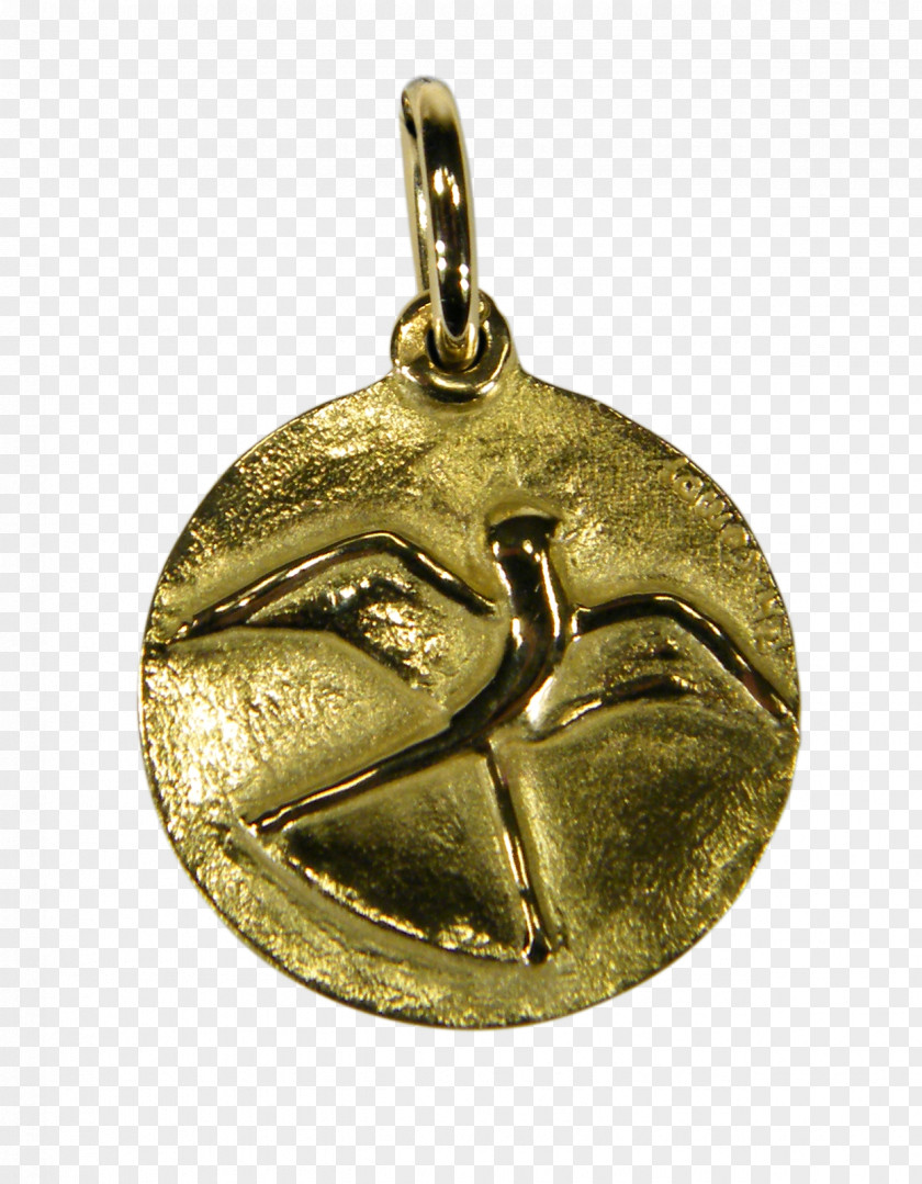 Medal Locket Gold Silver 01504 PNG