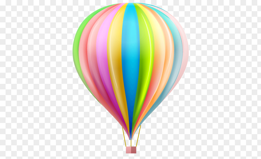 Vacation Time Hot Air Balloon PNG