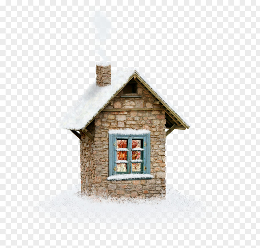 Winter House Clip Art PNG