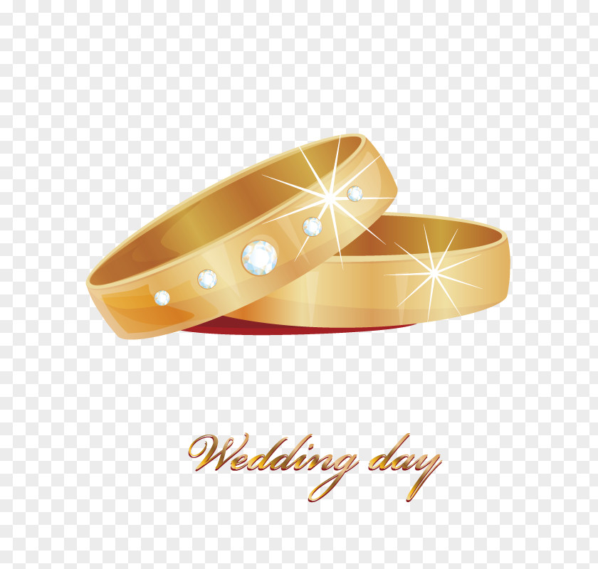 Gold Wedding Rings Ring Stock Photography Diamond PNG