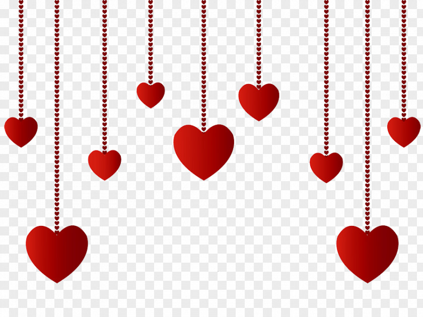 Hanging Decoration Heart Clip Art PNG