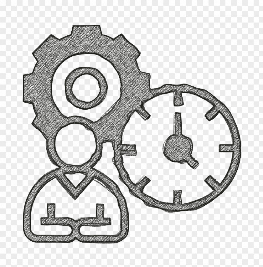 Scrum Process Icon Time Clock PNG