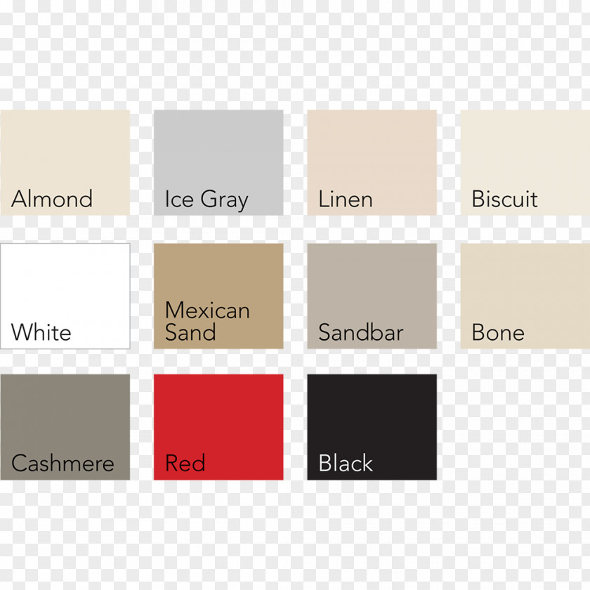 Colored Squares Color Chart Bone Tub Almond PNG