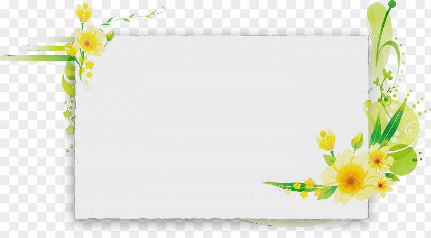 Paper Wildflower Background Flowers Frame PNG