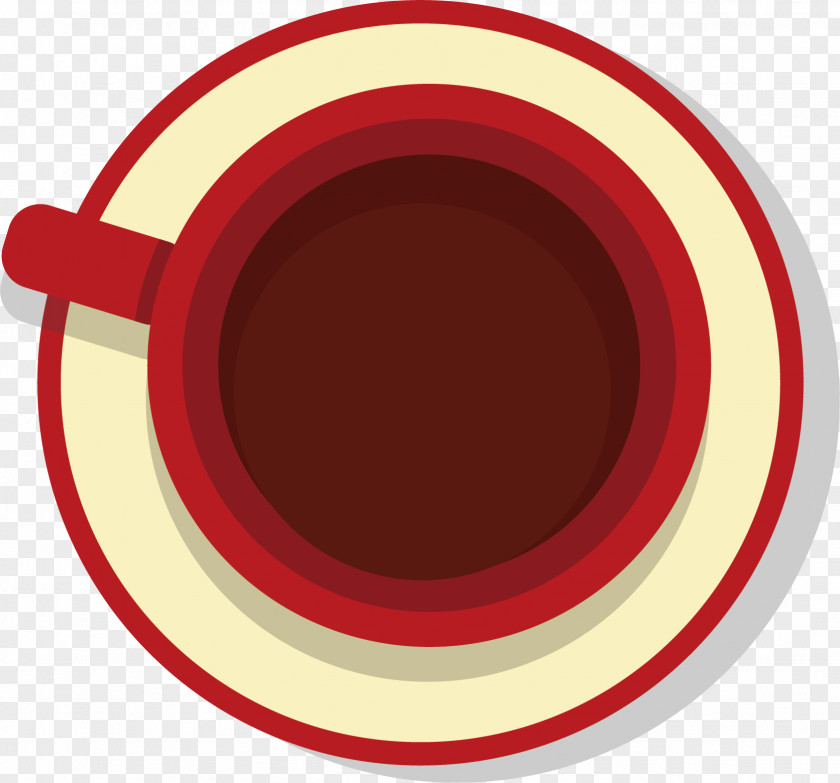 Red Coffee Cup Vector Cafe Clip Art PNG