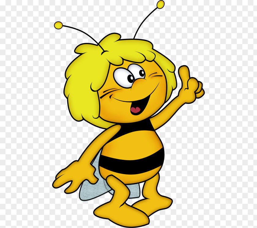 Happy Pollinator Cartoon Yellow Clip Art Honeybee Membrane-winged Insect PNG