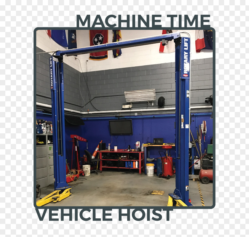 Hoisting Machine Car Automobile Repair Shop Motor Vehicle Parking PNG