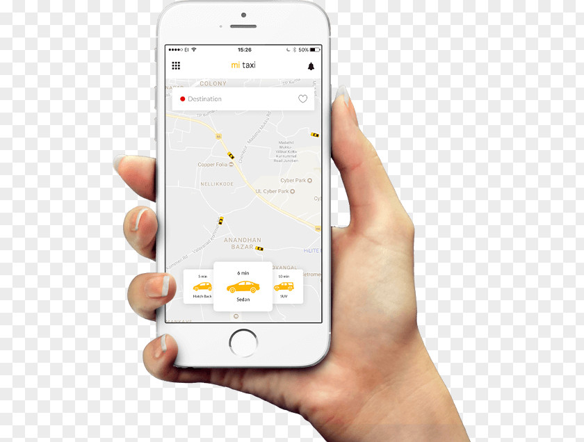 Taxi App IPhone 6 Plus Mockup 5s PNG