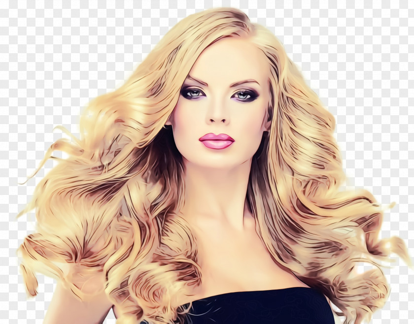 Wig Beauty Hair Blond Face Hairstyle Eyebrow PNG