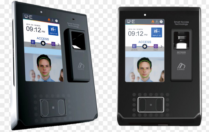 Handheld Card Facial Recognition System Time And Attendance Access Control Face Detection Biometrics PNG