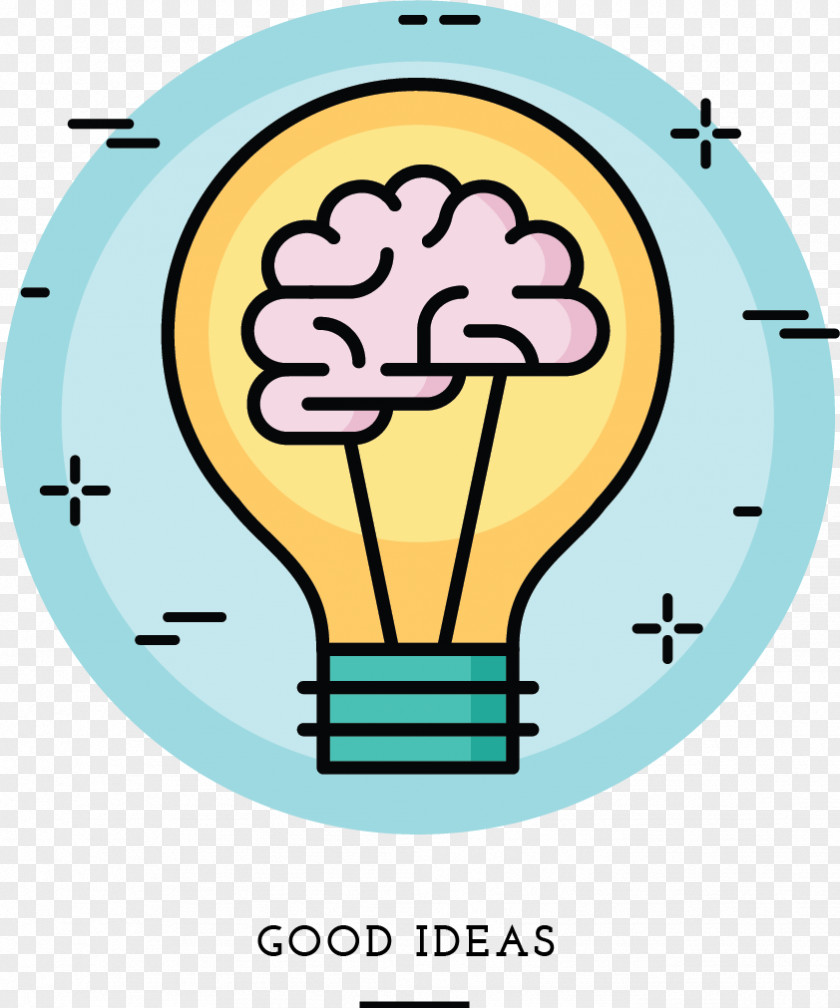 Light Incandescent Bulb Brain PNG