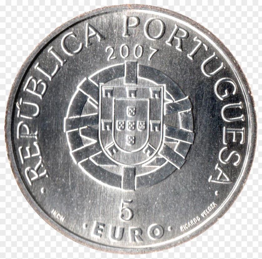 Coin Euro Coins Portuguese Escudo Silver PNG