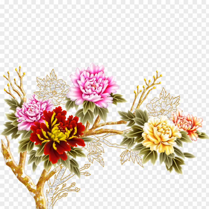 Peony Foshan Moutan Flower PNG