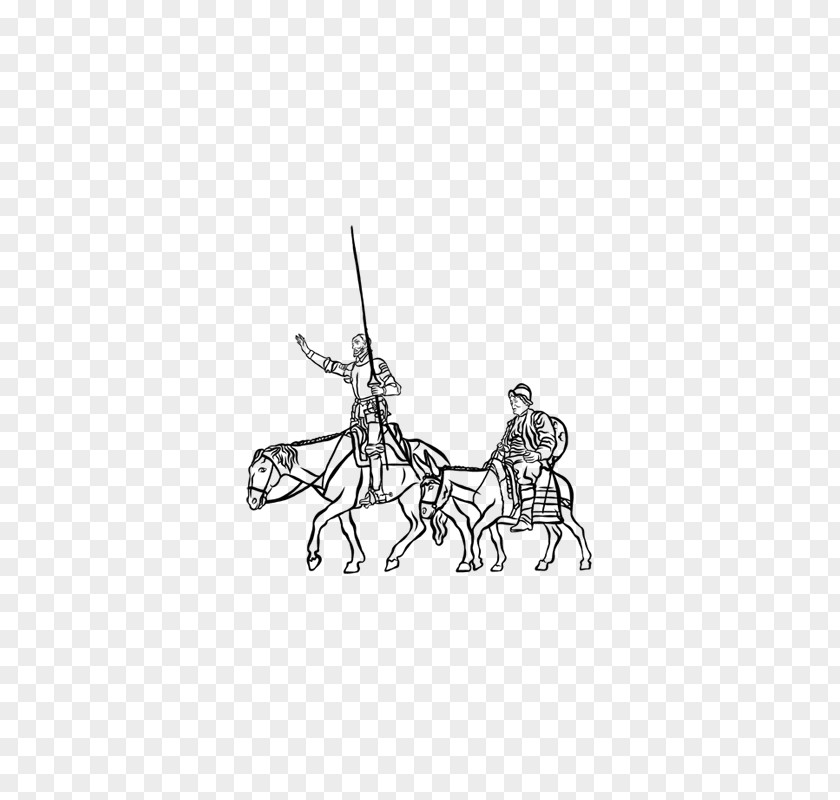 QUIJOTE Don Quixote Sancho Panza Monument Vinilos Decorativos Vinilohistorico.es PNG