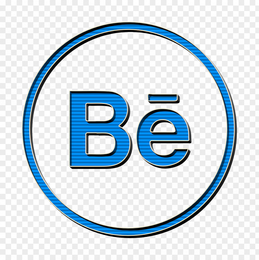 Symbol Electric Blue Behance Icon Portfolio Social PNG