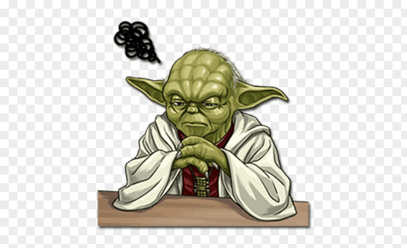 Yoda Sticker Telegram VKontakte PNG