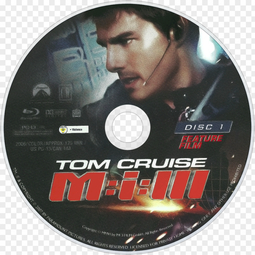 Dvd Mission: Impossible III Blu-ray Disc DVD PNG