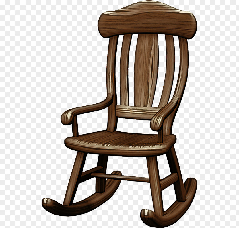 Furniture Chair Rocking Wood Woodworking PNG