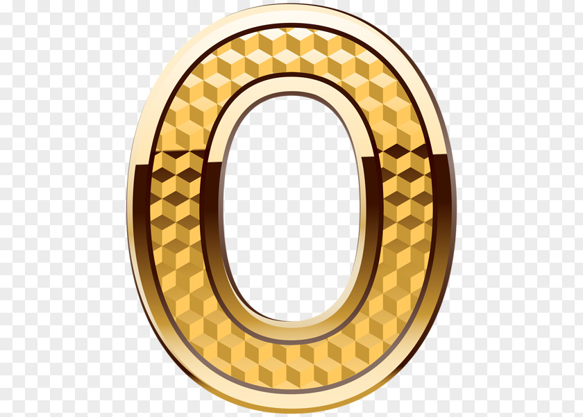 Number Gold Clip Art PNG