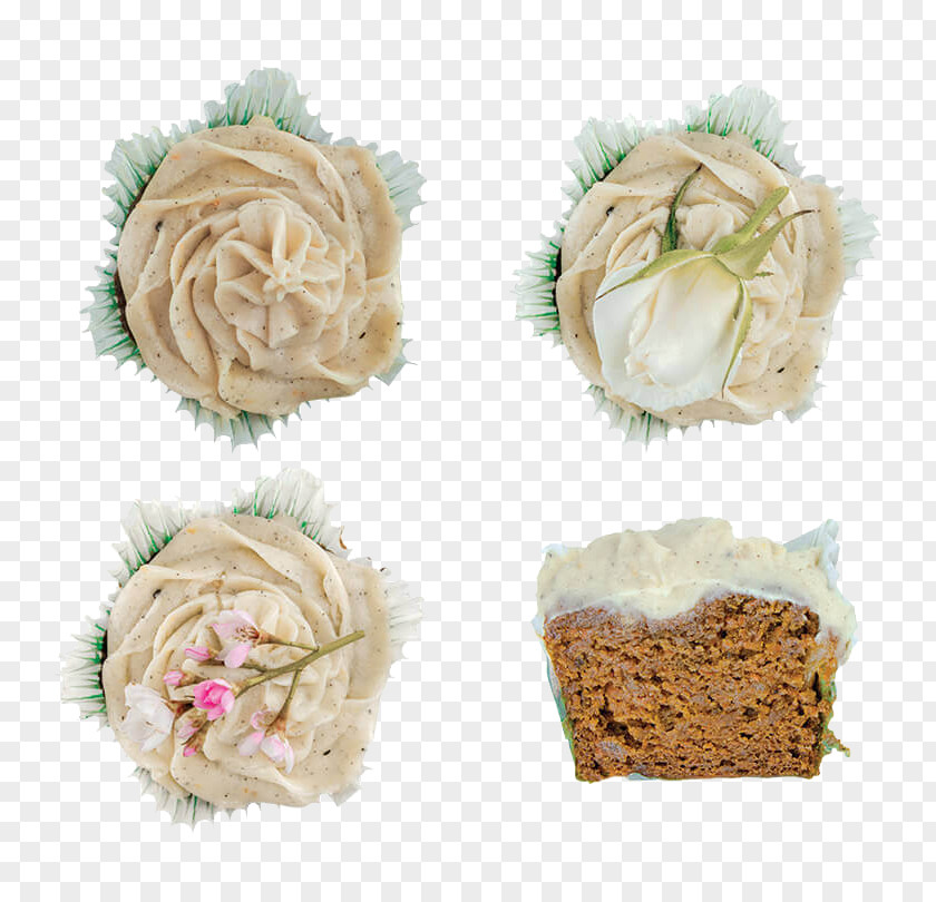 Organic Hemp Wick Cupcake Flower Bouquet Cut Flowers PNG