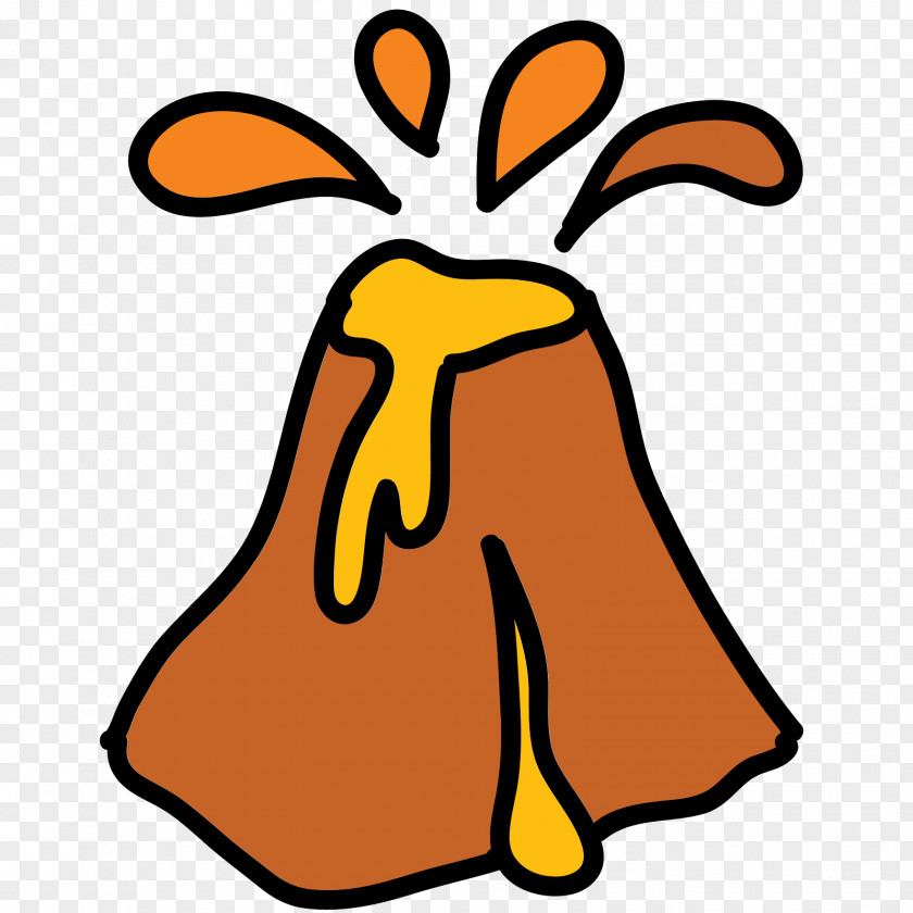 Volcano Clip Art Cartoon Image PNG