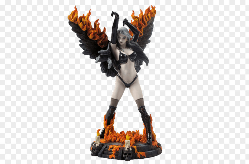 Flaming Sword Figurine Statue Gothic Architecture Gargoyle Fountain PNG