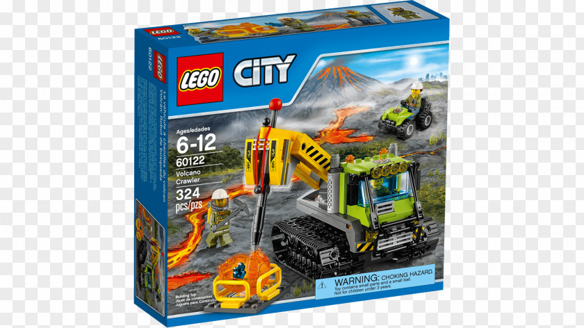 Toy LEGO 60122 City Volcano Crawler Lego 60124 Exploration Base Block PNG