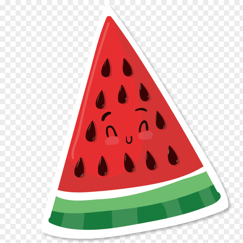 Vector Cartoon Watermelon Citrullus Lanatus Icon PNG