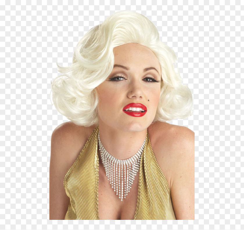 Marilyn Monroe 1950s Wig Blond Costume PNG