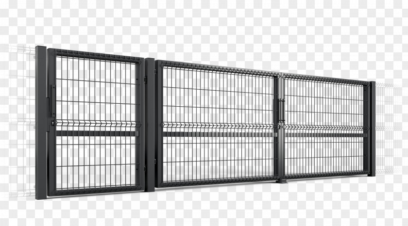 3d Panels Affixed Wicket Gate Fence Guard Rail Einfriedung PNG