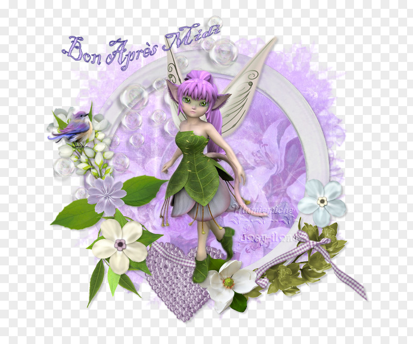 Fairy Flowering Plant Lilac Figurine PNG