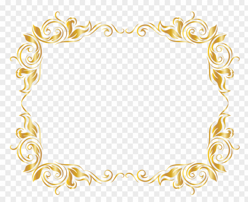 Gold Picture Frames Clip Art PNG