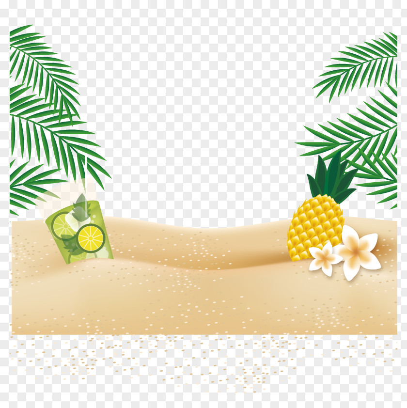 Vector Pineapple Beach Web Banner If(we) Tagged Service PNG