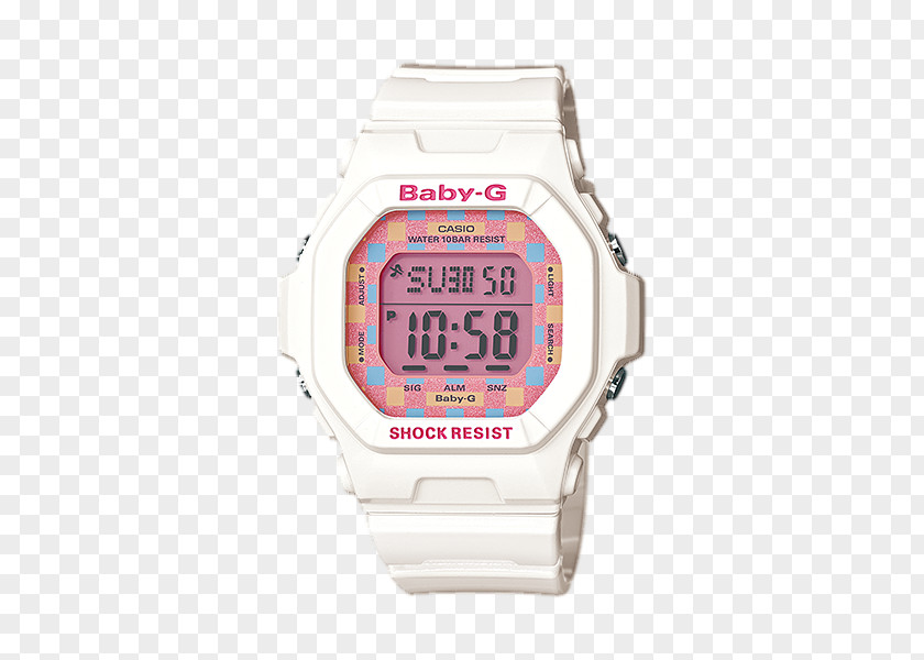 Watch G-Shock Casio White Clock PNG