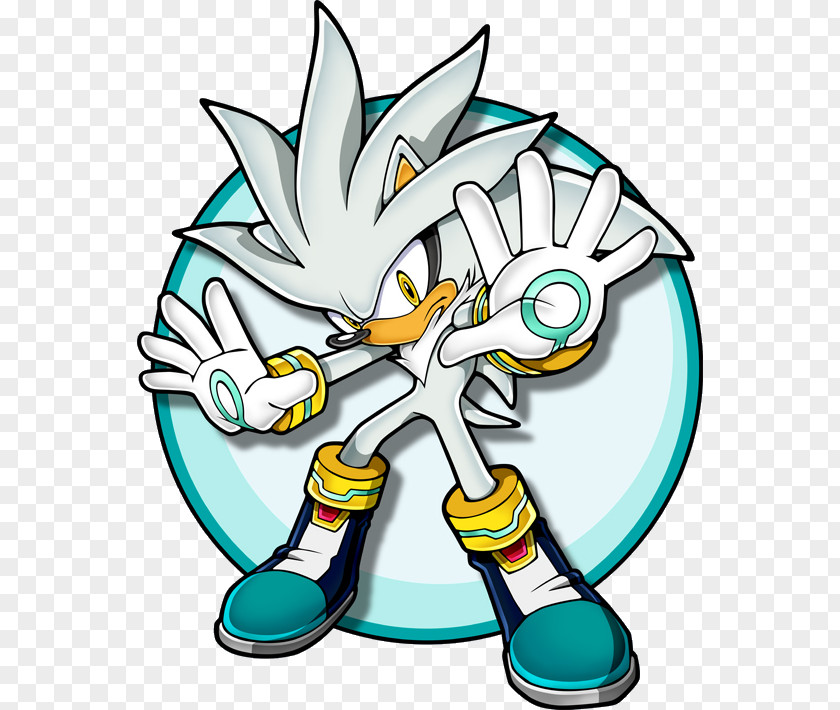 Siver Vector Sonic The Hedgehog Rivals Jump Shadow PNG