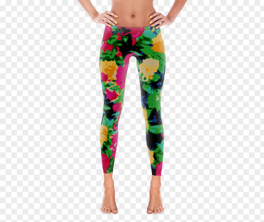 T-shirt Leggings Yoga Pants Flower Clothing PNG