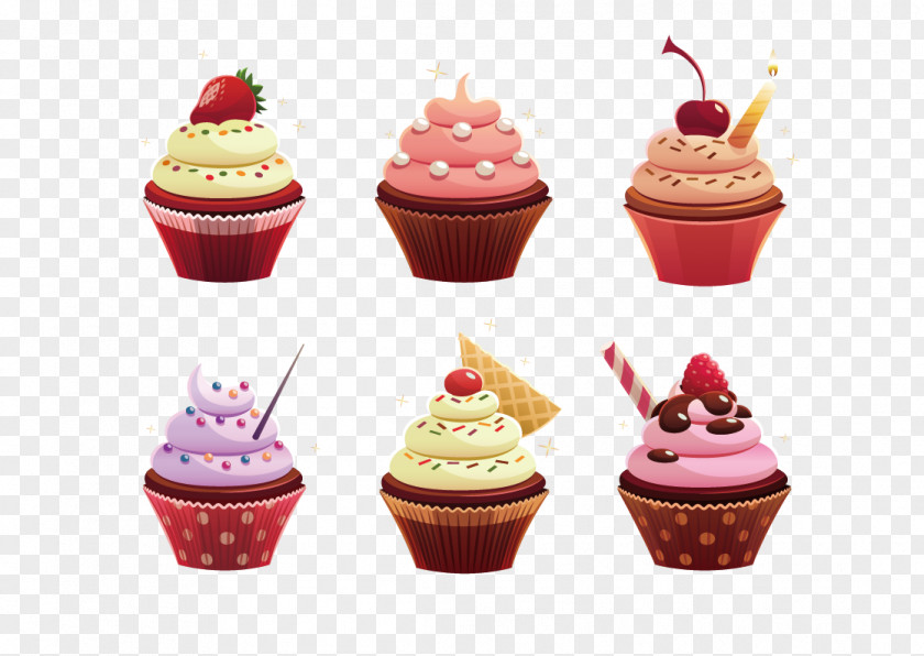 Vector Cake Ice Cream Cupcake Birthday Torta Petit Four PNG