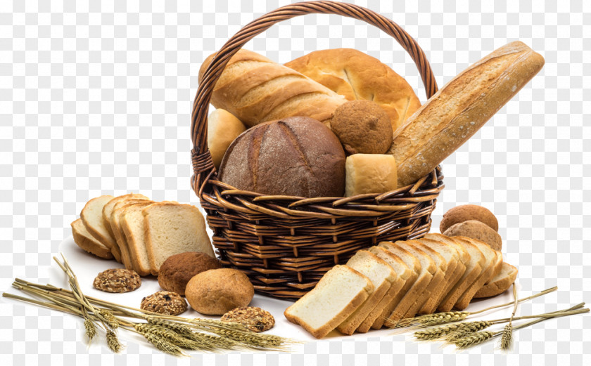 Bread White Bakery Baguette Muffin PNG