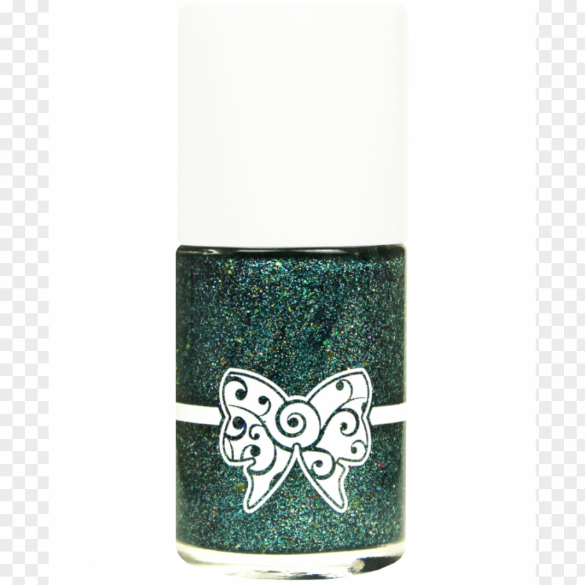 Multicolor Nail Polish Staggered Turquoise PNG