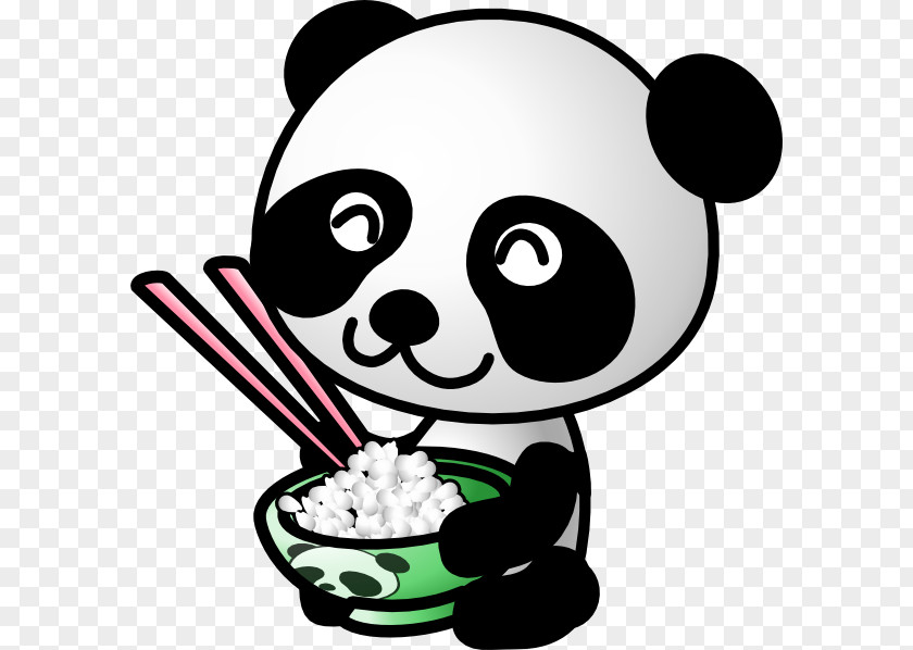 Panda Eating Cliparts Giant Cuteness Clip Art PNG
