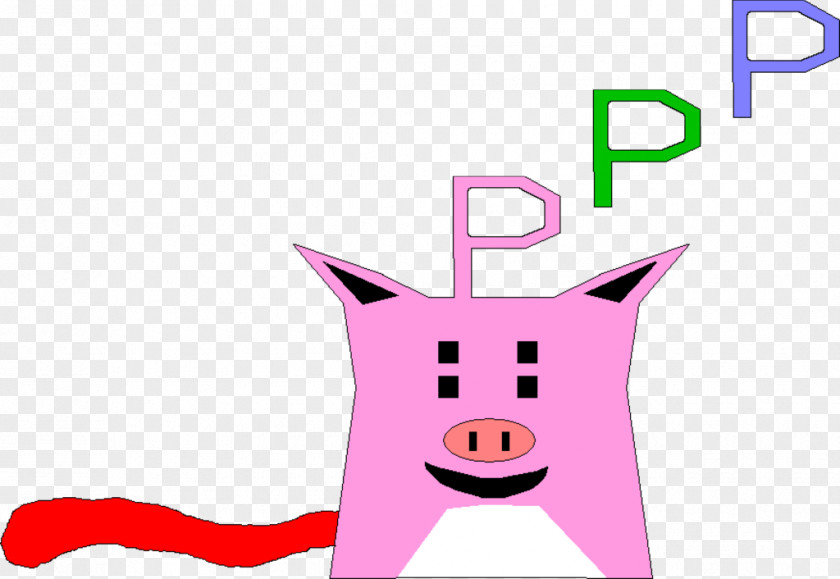 Porkchop Snout Pink M Cartoon Clip Art PNG