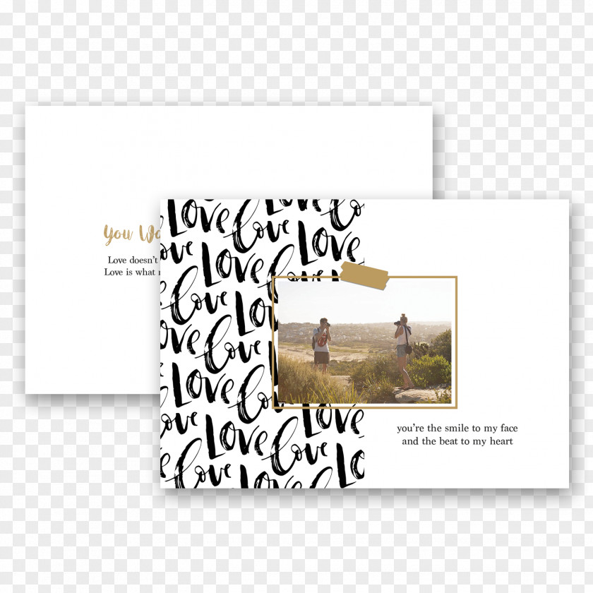 Valentine's Day Theme Giraffe Greeting & Note Cards Brand Font PNG
