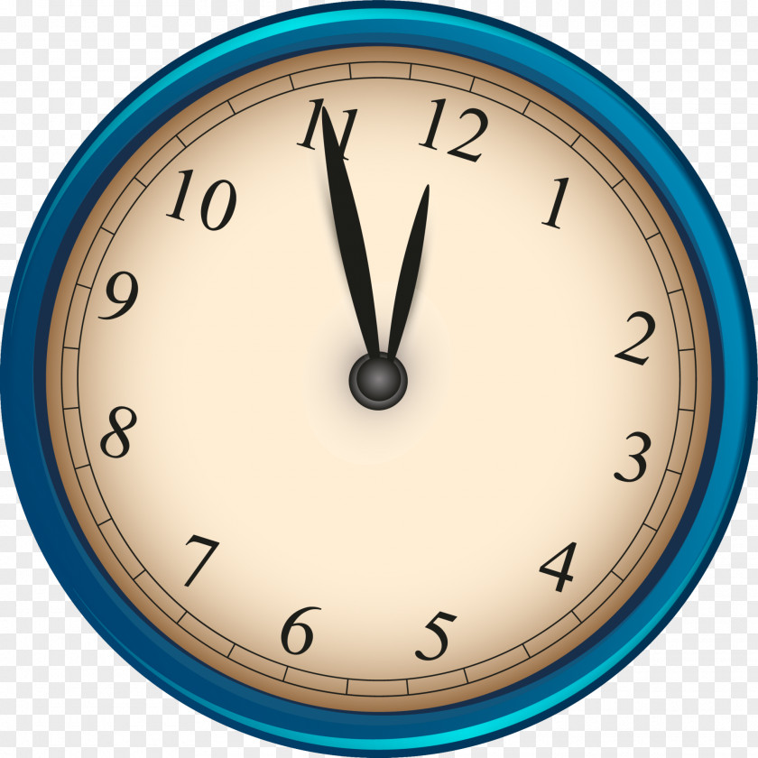 Yellow Retro Clock Alarm Watch PNG