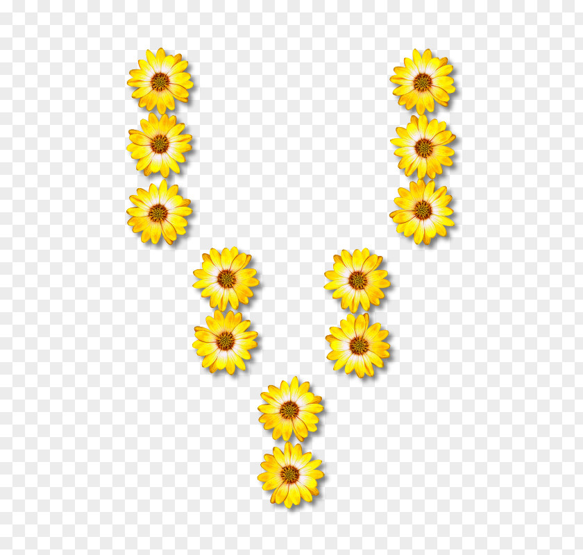 Flower Common Sunflower Letter Alphabet Clip Art PNG