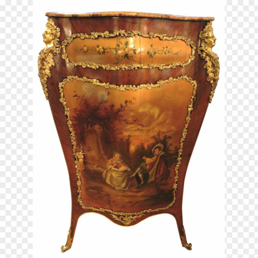 Hand Painted Vase Artifact Furniture Antique PNG
