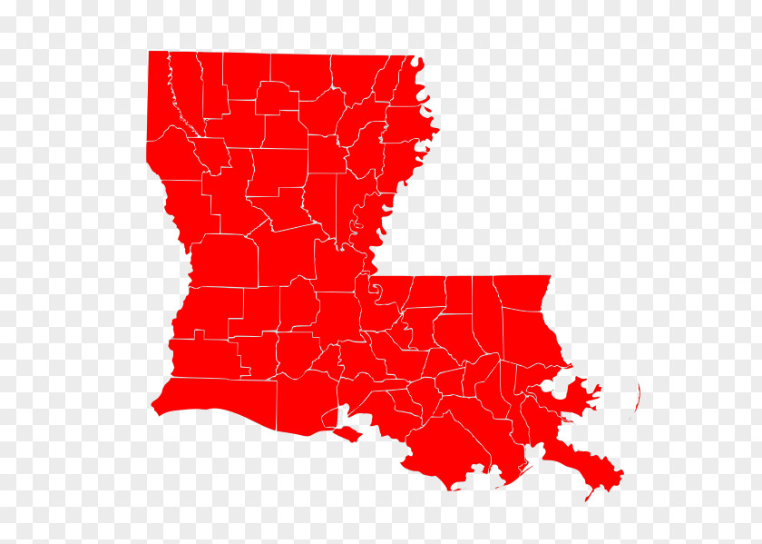 Map Louisiana Plat PNG