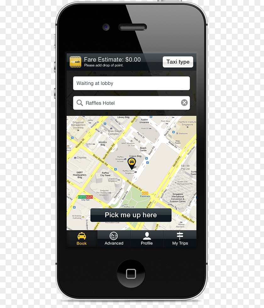 Taxi App Feature Phone Smartphone Handheld Devices Cellular Network PNG