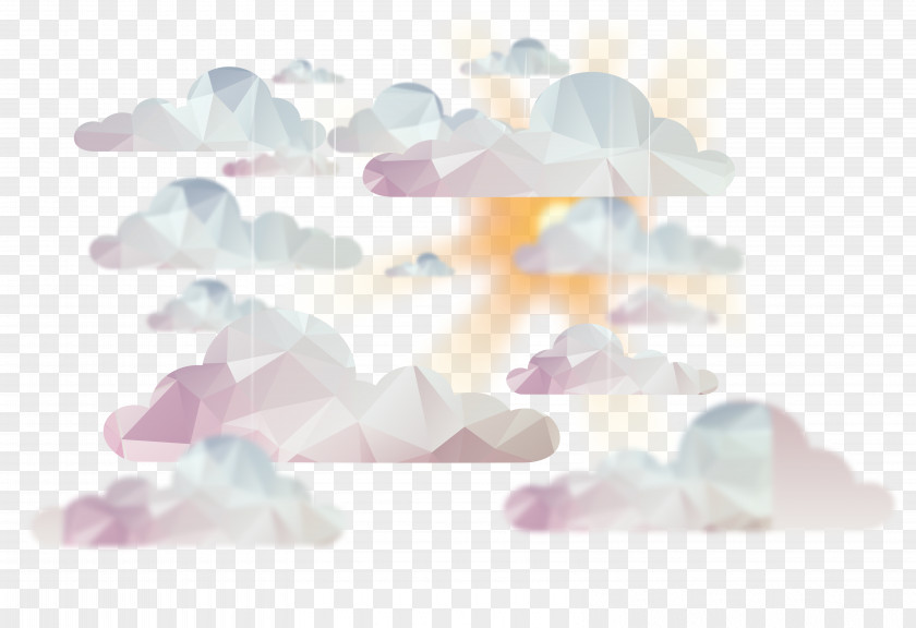 Abstract Cloud Sky Background Vector PNG
